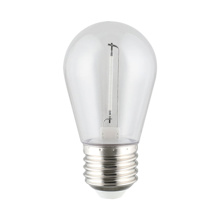 Shatterproof S14 12V DC LED 0.4W E27 Festoon Globe Blue - 205406