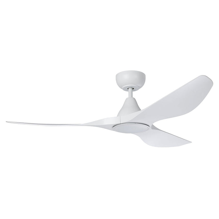 Surf 52" DC Ceiling Fan With 20W Dimmable LED Matt White / Tri-Colour - 20549901