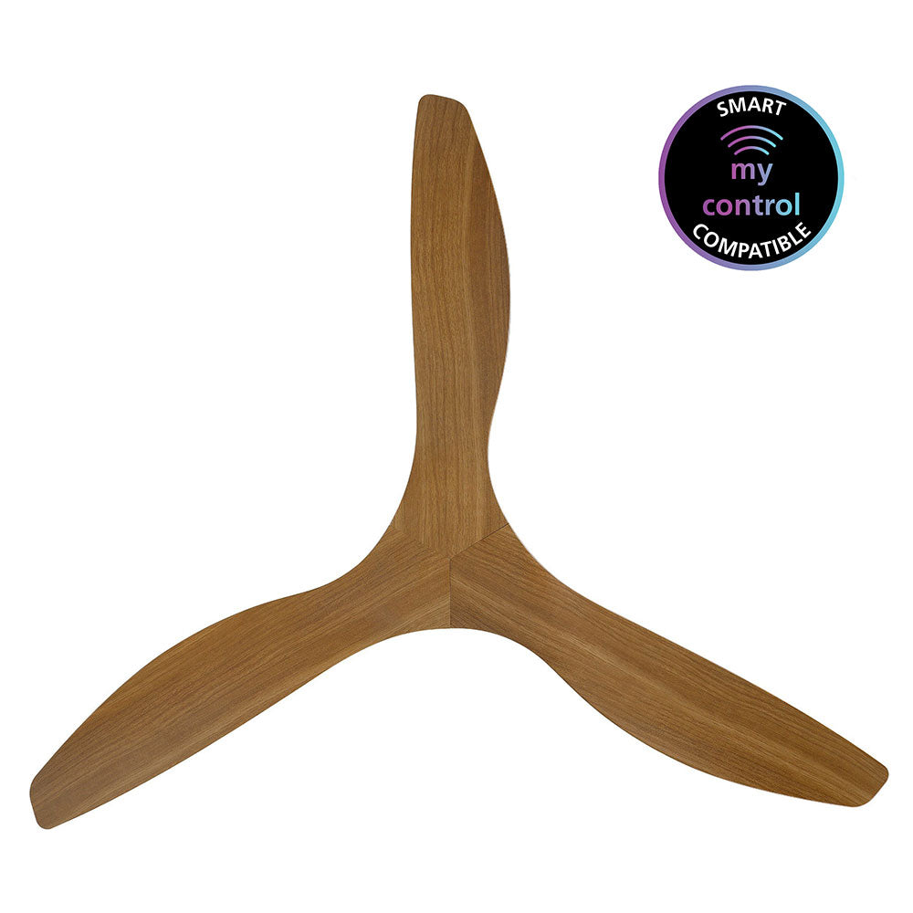 Surf 60" DC Ceiling Fan Matt Black / Burmese Teak - 20550117
