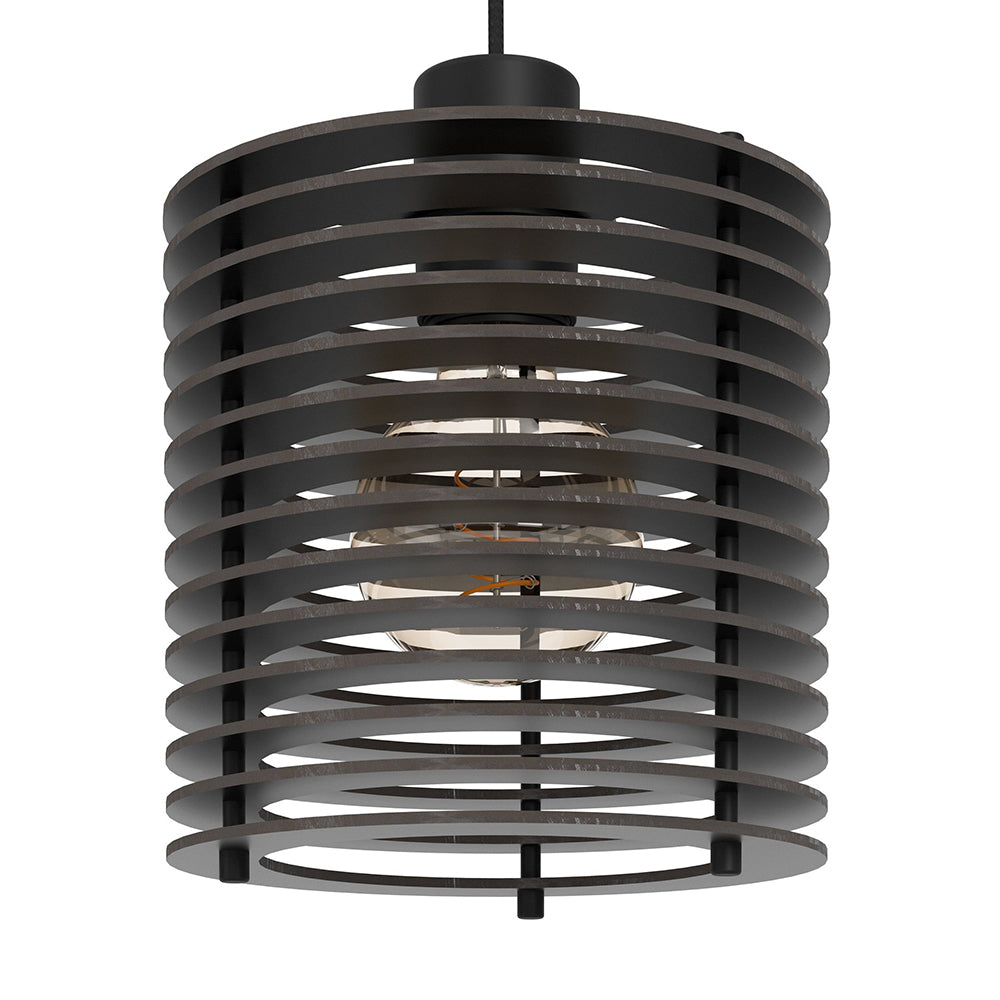 Segovia 1 Light Pendant Black - 206049