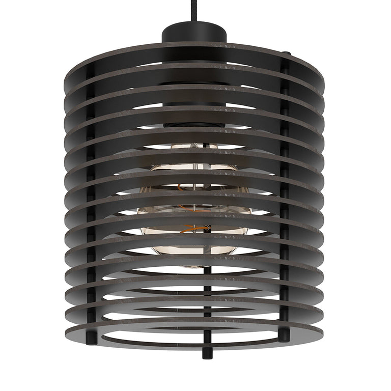 Segovia 1 Light Pendant Black - 206049