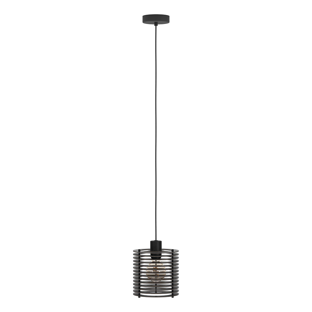Segovia 1 Light Pendant Black - 206049