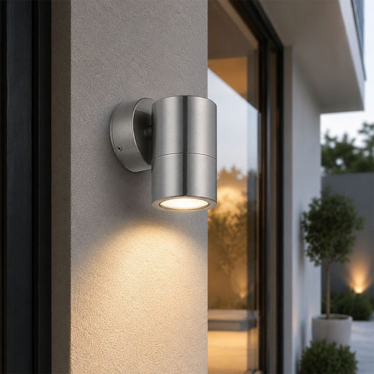 Fremantle 5W CCT 240V GU10 LED Fixed Wall Light Stainless Steel - 206131