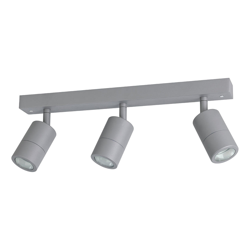 Fremantle 3 x 5W CCT 240V 2 Light GU10 LED Adjustable Spotlight Silver Grey - 206162
