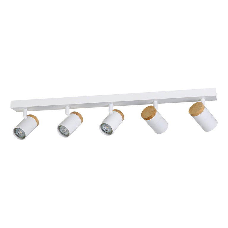 Cartagena 5 Light 25W Dimmable LED Spotlight White / Cool White - 206182