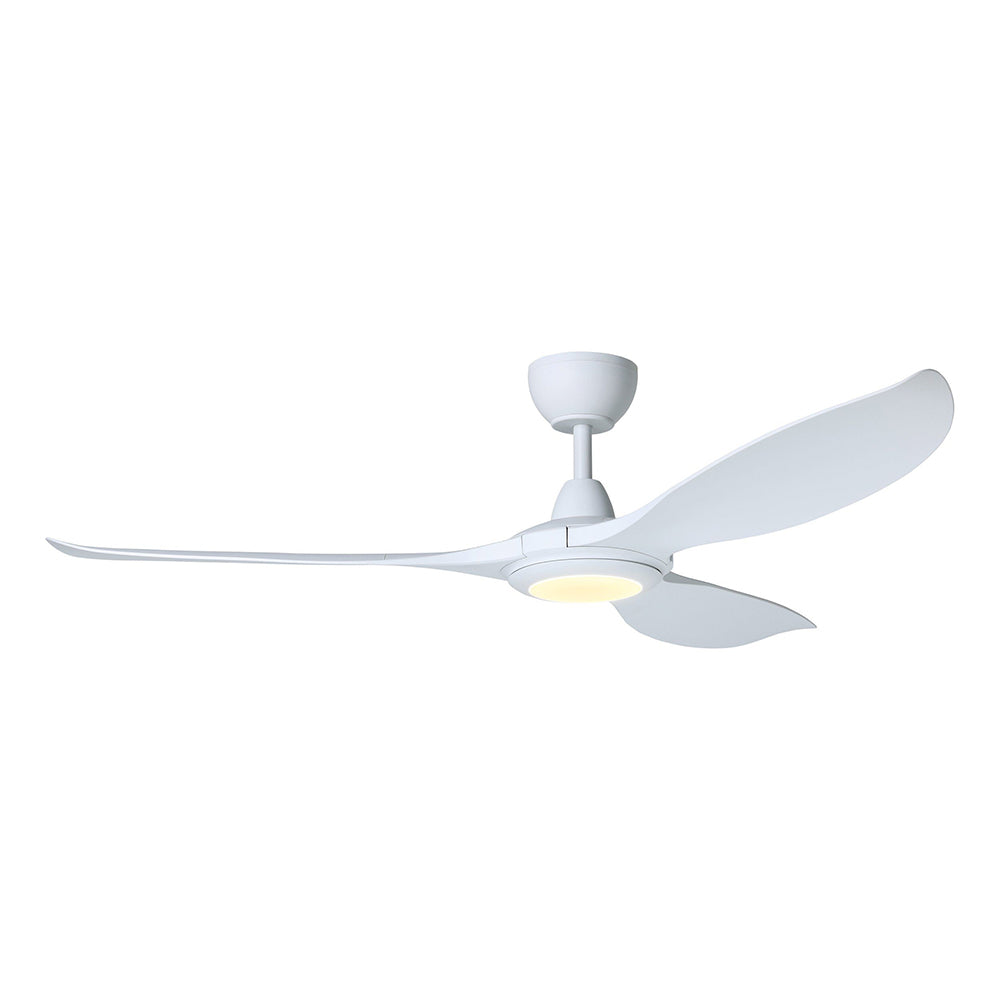 Kurrawa 60" DC Tropically Rated Ceiling Fan With 18W Dimmable Tri-Colour LED Matt White - 20618801