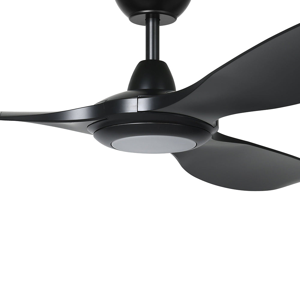 Kurrawa 60" DC Tropically Rated Ceiling Fan With 18W Dimmable Tri-Colour LED Matt Black - 20618802