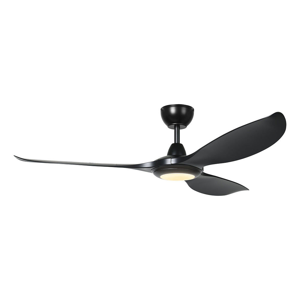 Kurrawa 60" DC Tropically Rated Ceiling Fan With 18W Dimmable Tri-Colour LED Matt Black - 20618802