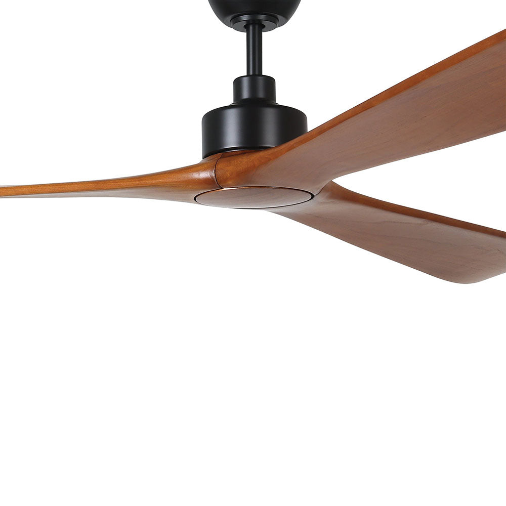 Currumbin 100" DC Ceiling Fan Black / Merbau - 20619428