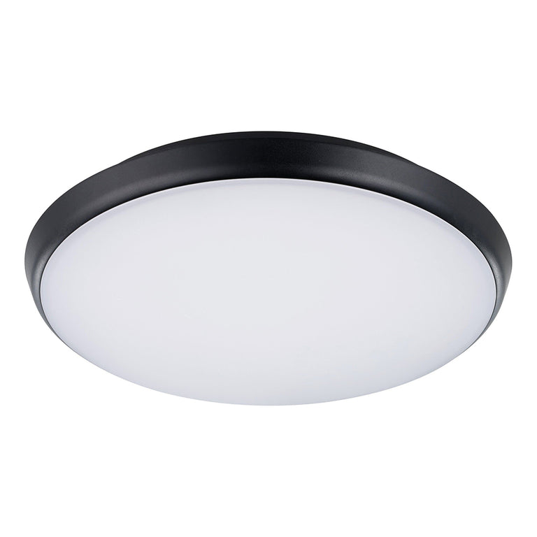 Ollie 2 12W/15W Dimmable LED Oyster Black / Tri-Colour - 206397