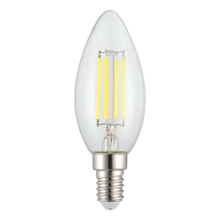 Filament Clear Candle LED 4W E14 Dimmable / Warm White - 206434