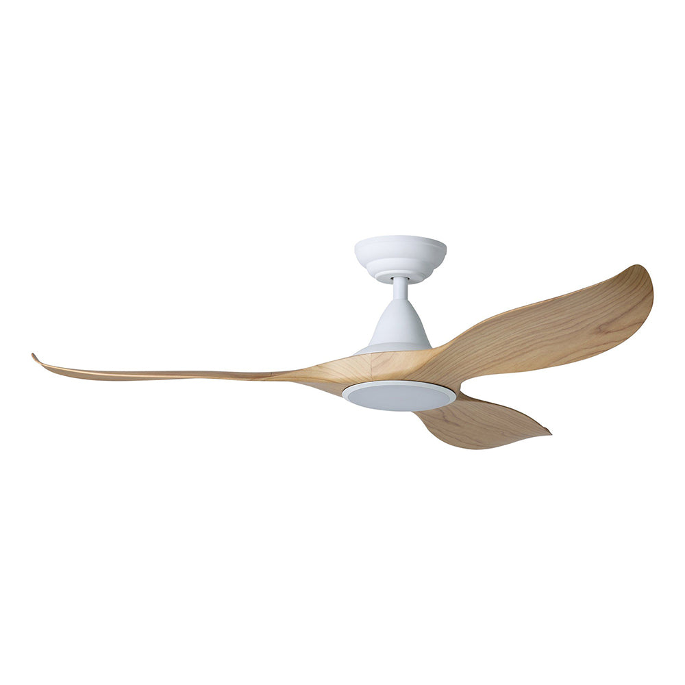 Noosa 52" 18W LED DC Ceiling Fan Blackbutt & White / Tri-Colour - 20684816