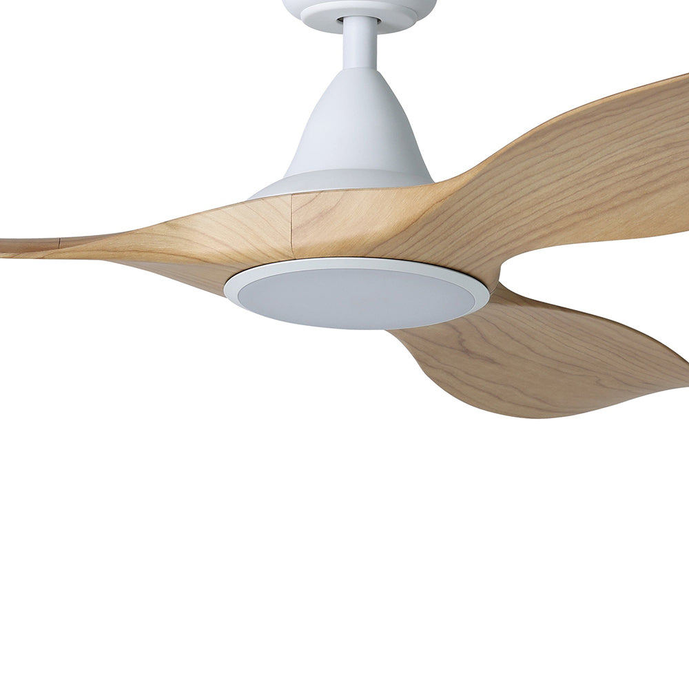 Noosa 52" 18W LED DC Ceiling Fan Blackbutt & White / Tri-Colour - 20684816