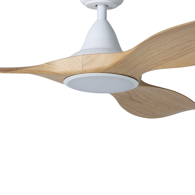 Noosa 52" 18W LED DC Ceiling Fan Blackbutt & White / Tri-Colour - 20684816