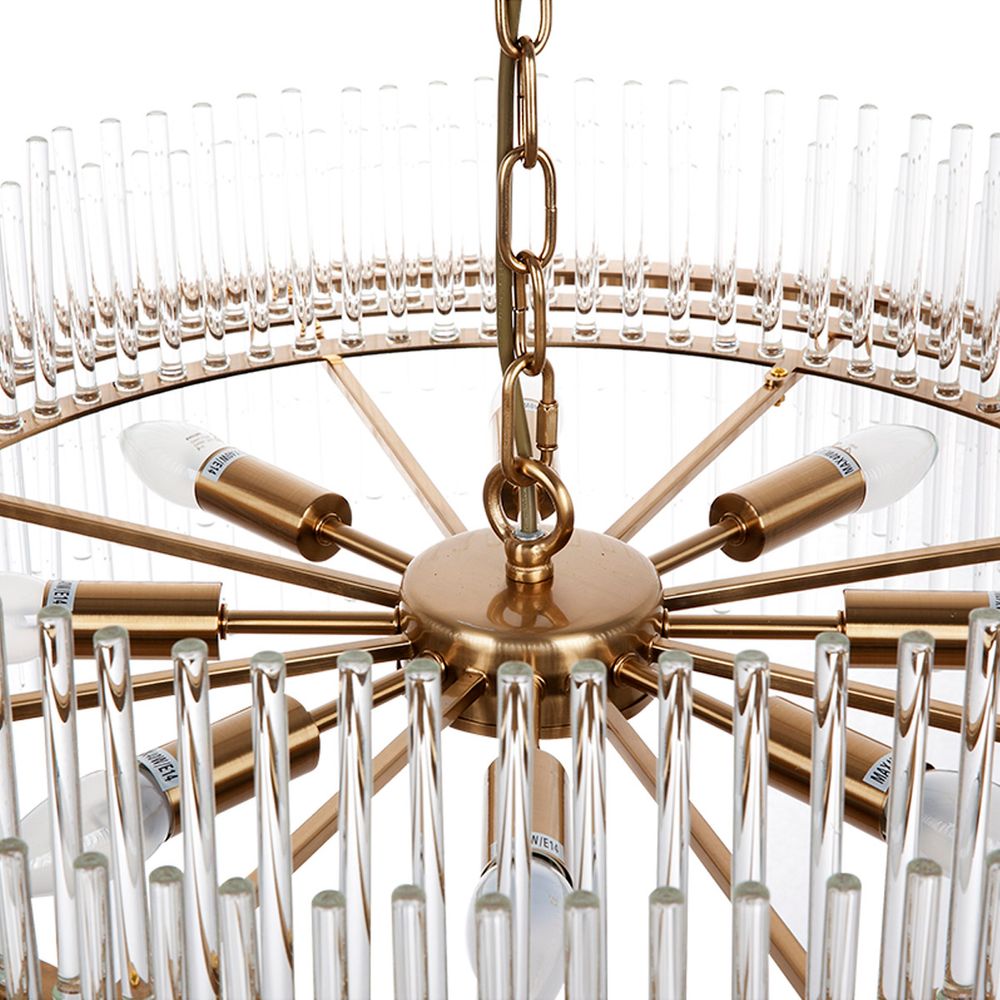Lawrence 8 Light Pendant Polished Brass - 20716