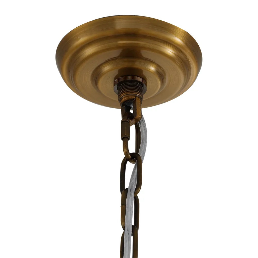 Palermo Alabaster Pendant Antique Brass - 20779