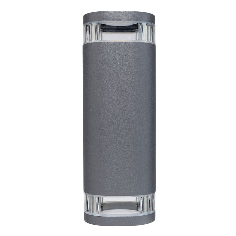 Glenelg Ambient 8W LED Up/Down Exterior Wall Light Charcoal / Warm White - 20781/51