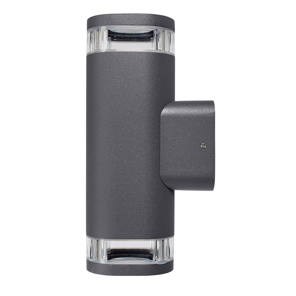 Glenelg Ambient 8W LED Up/Down Exterior Wall Light Charcoal / Warm White - 20781/51
