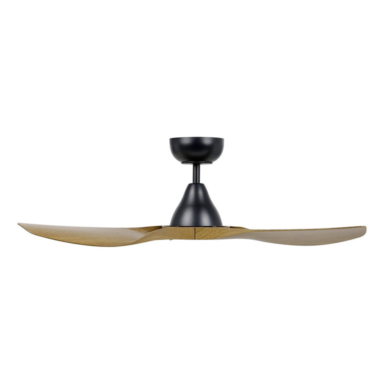 Surf 40" DC Ceiling Fan Matt Black / Burmese Teak - 20789217