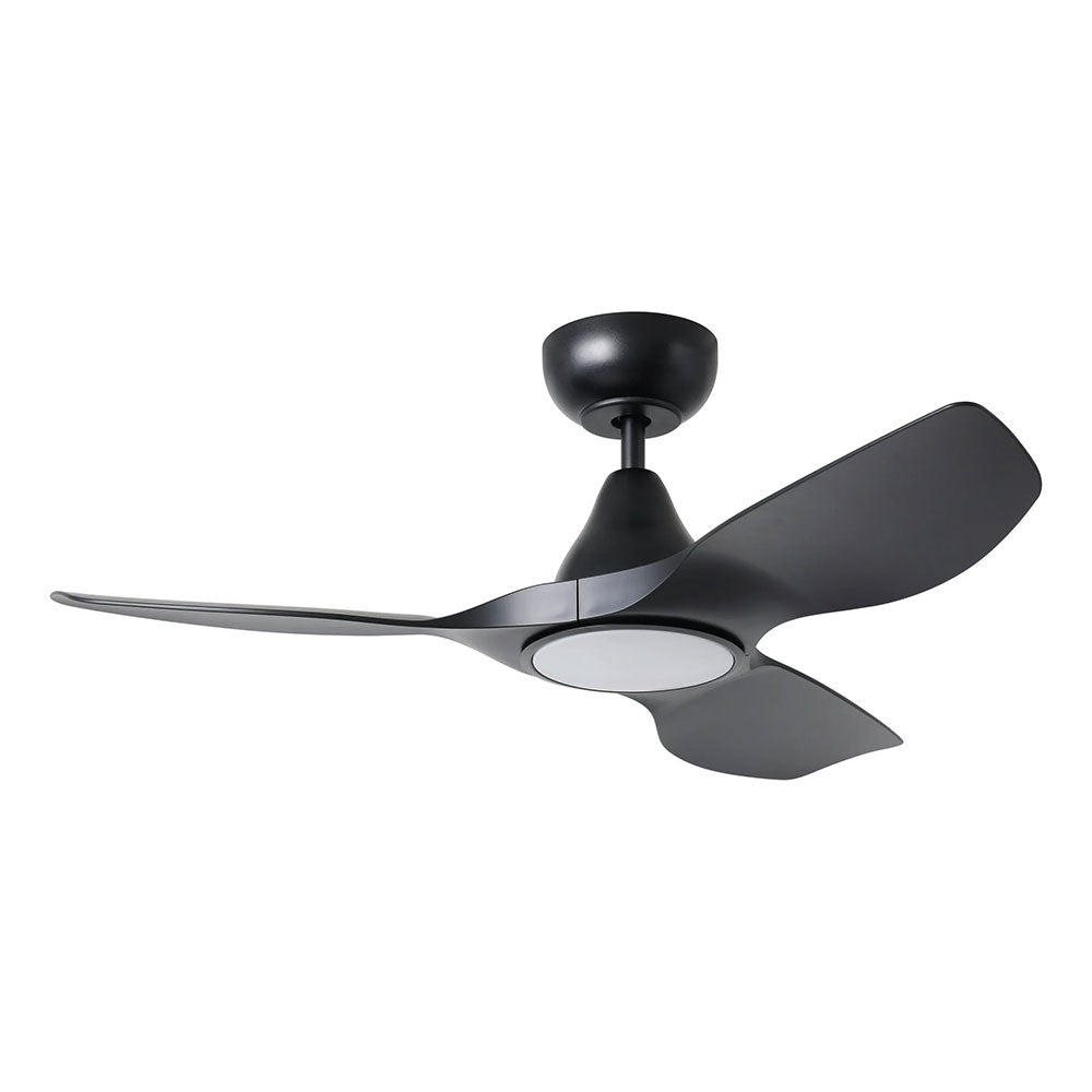 Surf 40" DC Ceiling Fan With 20W Dimmable LED Matt Black / Tri-Colour - 20789302