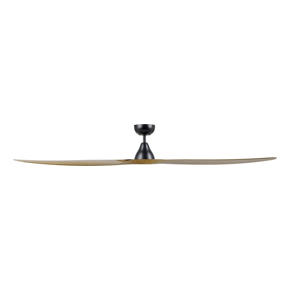 Surf 72" DC Ceiling Fan Matt Black / Burmese Teak - 20789417