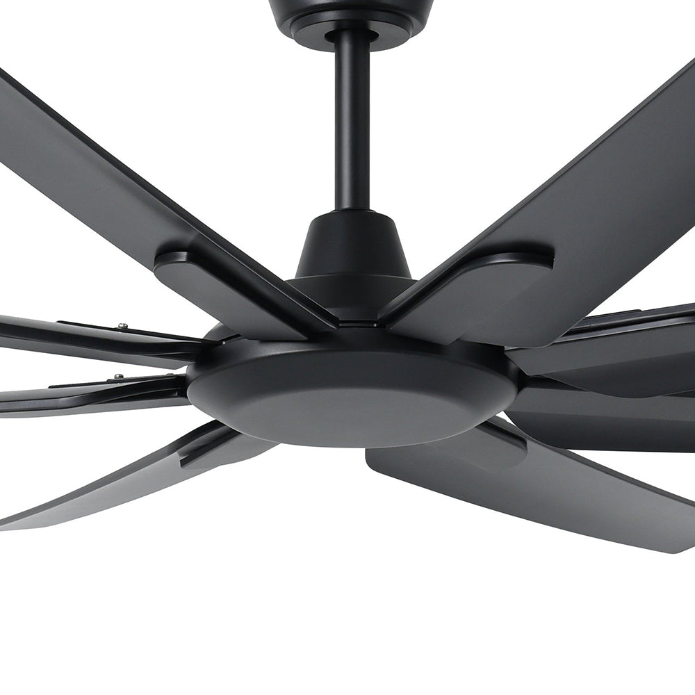 Santorini 66" DC Ceiling Fan Black - 20789602