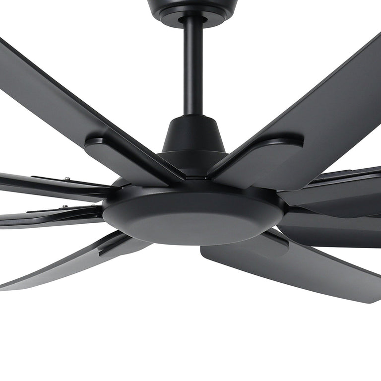 Santorini 66" DC Ceiling Fan Black - 20789602