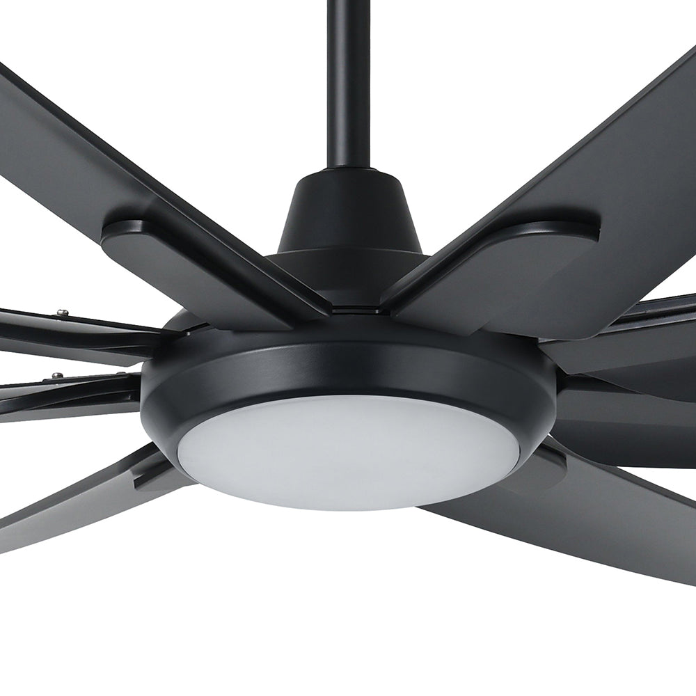 Santorini 20W LED Ceiling Fan Light Kit Black / Tri-Colour - 20789802
