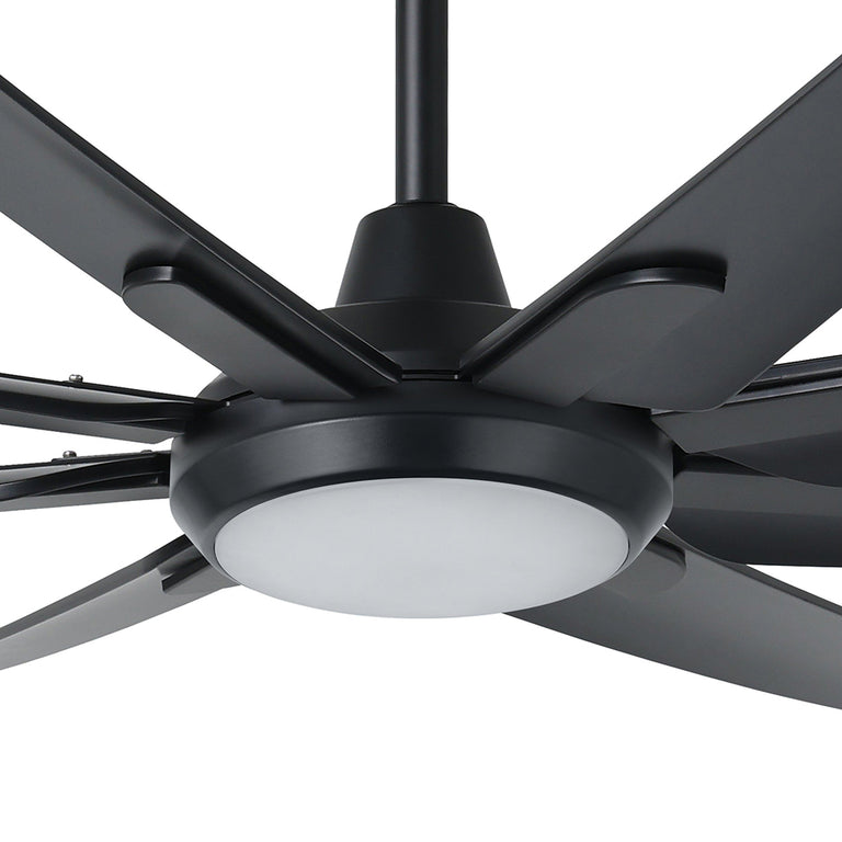 Santorini 20W LED Ceiling Fan Light Kit Black / Tri-Colour - 20789802
