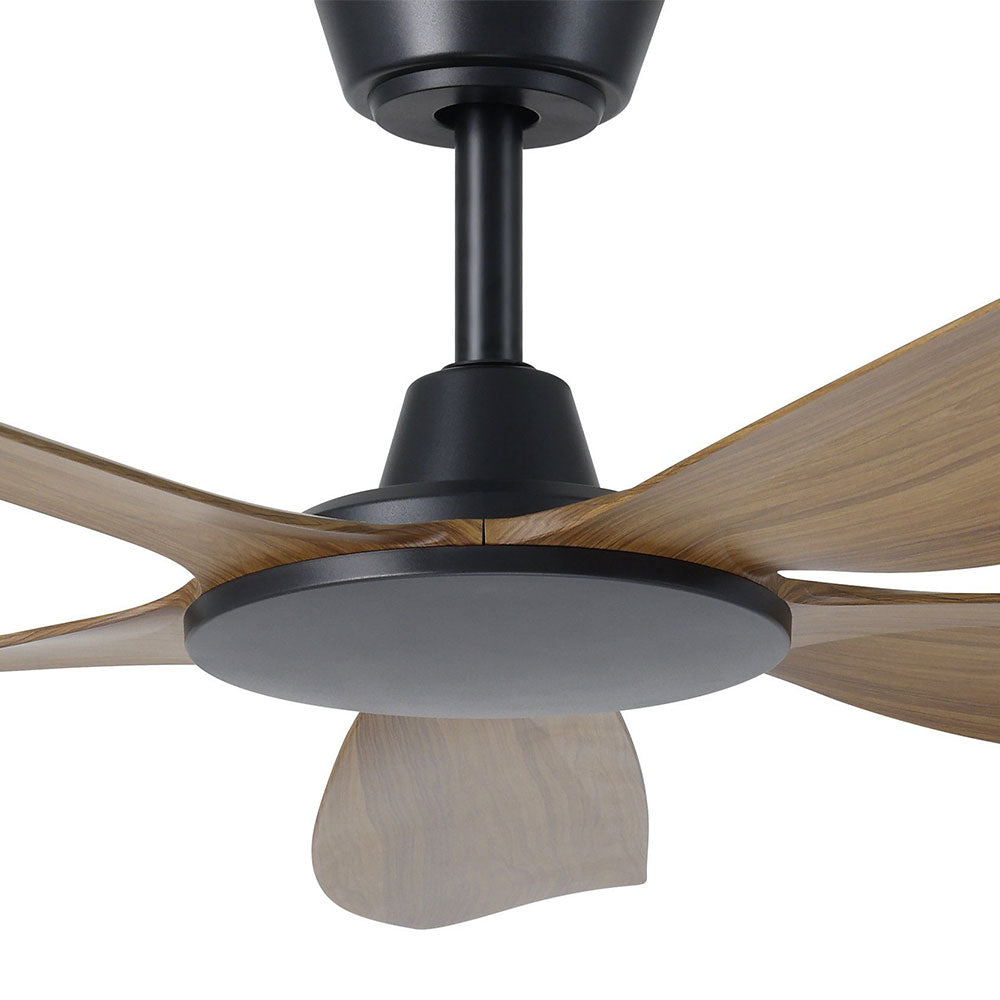 Miami 48" DC Ceiling Fan Black / New Teak - 20796307