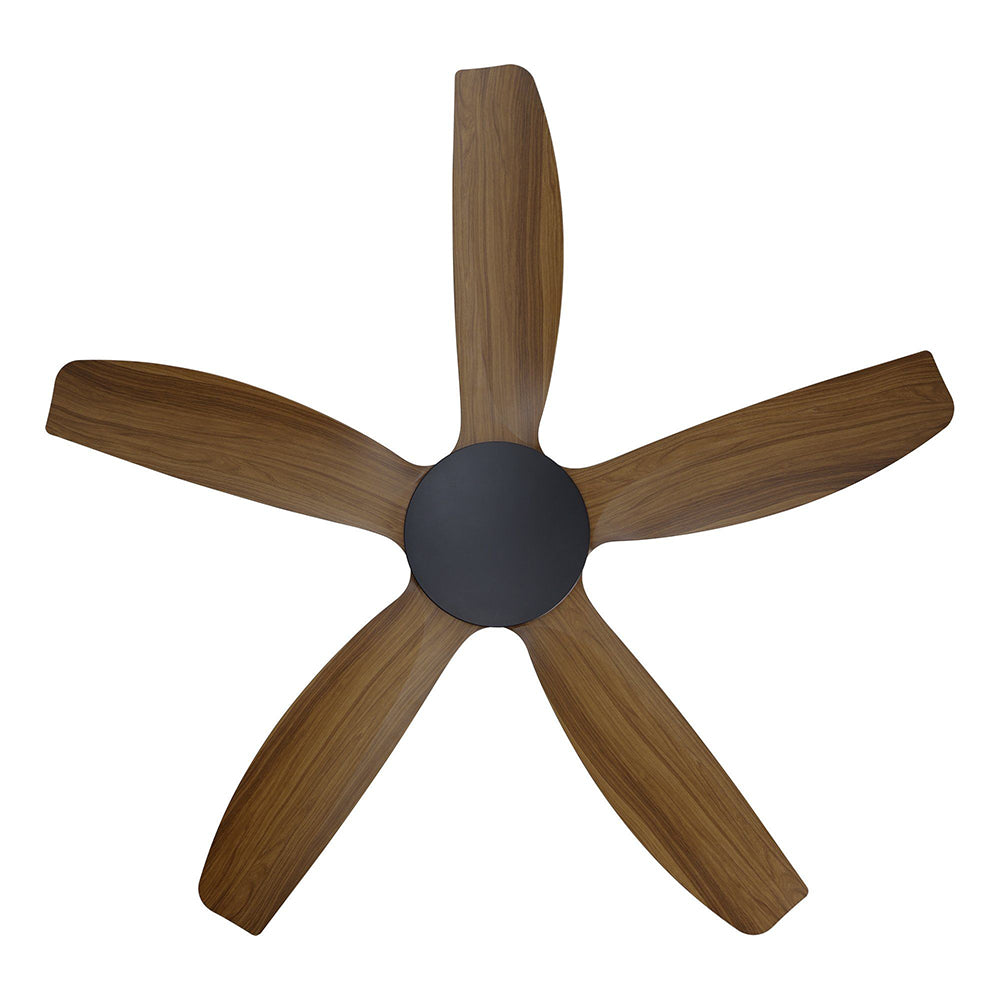 Miami 48" DC Ceiling Fan Black / New Teak - 20796307