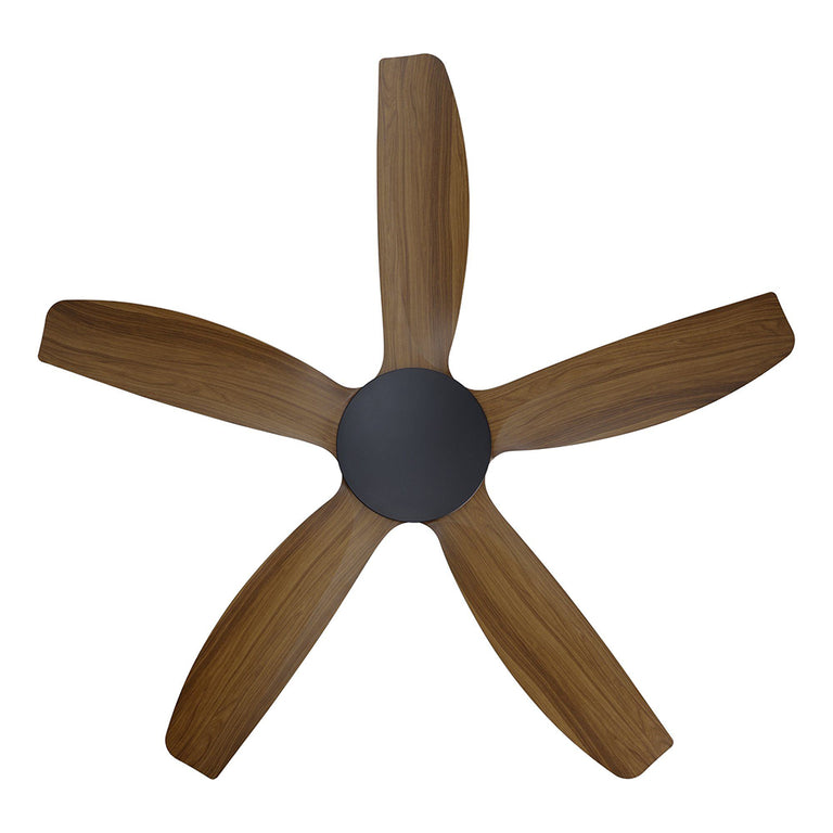 Miami 48" DC Ceiling Fan Black / New Teak - 20796307