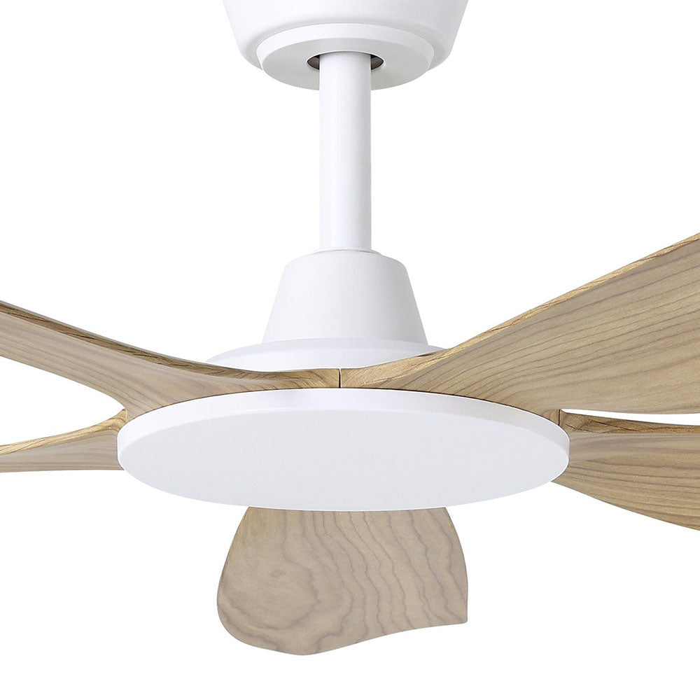 Miami 48" DC Ceiling Fan White /  Blackbutt - 20796316