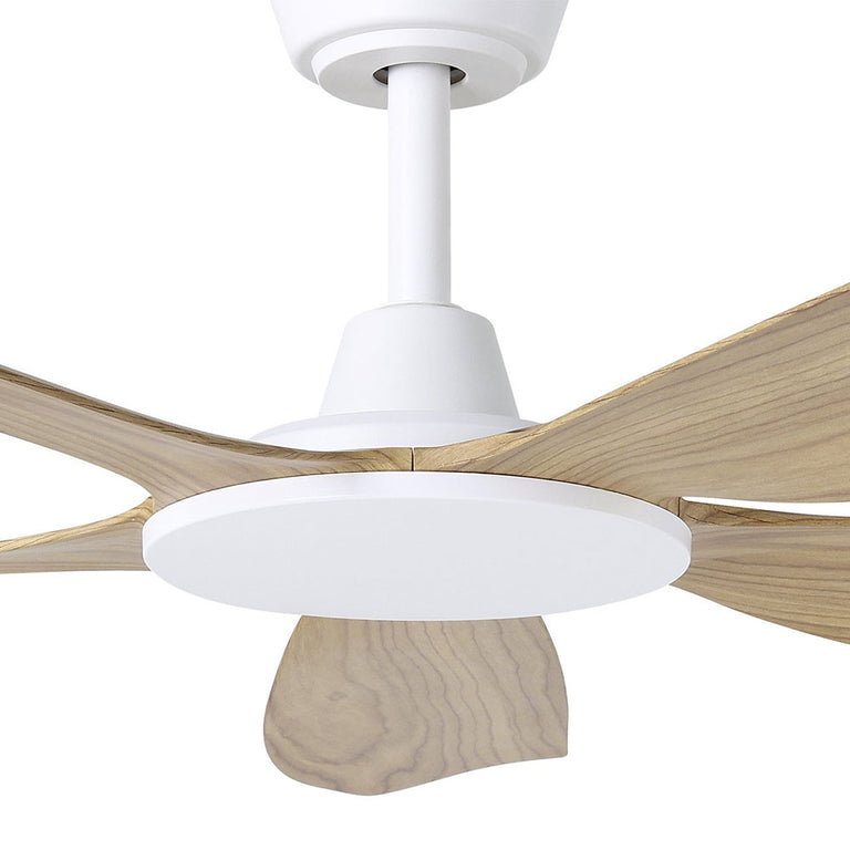 Miami 48" DC Ceiling Fan White /  Blackbutt - 20796316