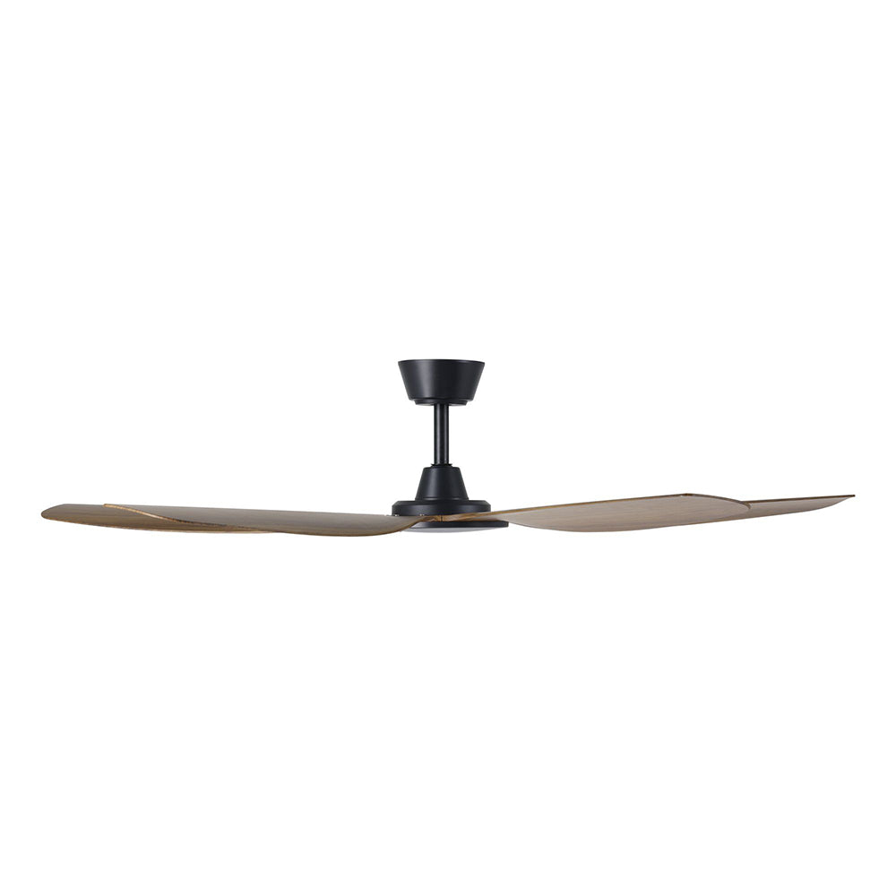 Miami 60" DC Ceiling Fan Black / New Teak - 20796507
