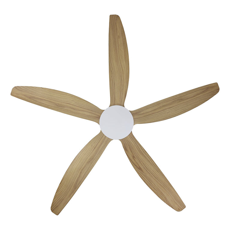 Miami 60" DC Ceiling Fan White /  Blackbutt - 20796516