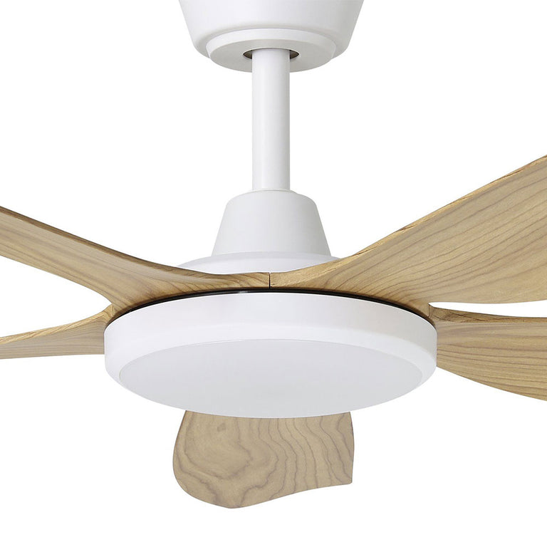Miami 48" DC Ceiling Fan With 20W Dimmable LED White / Blackbutt / Tri-Colour - 20796616