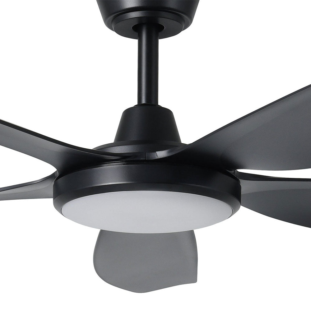 Miami 52" DC Ceiling Fan With 20W Dimmable LED Black / Tri-Colour - 20796702