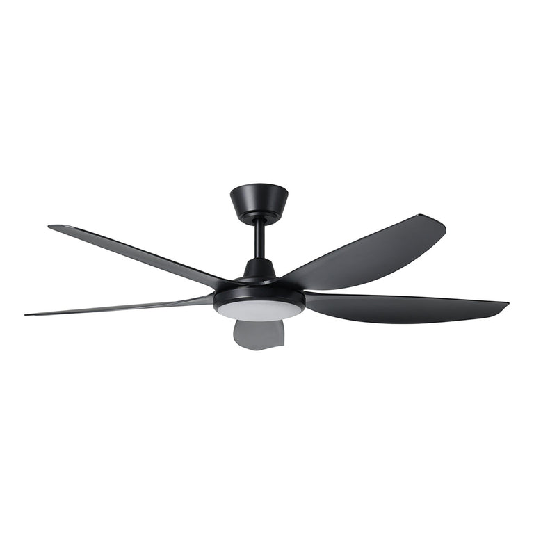 Miami 52" DC Ceiling Fan With 20W Dimmable LED Black / Tri-Colour - 20796702
