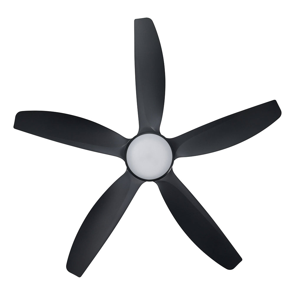 Miami 52" DC Ceiling Fan With 20W Dimmable LED Black / Tri-Colour - 20796702
