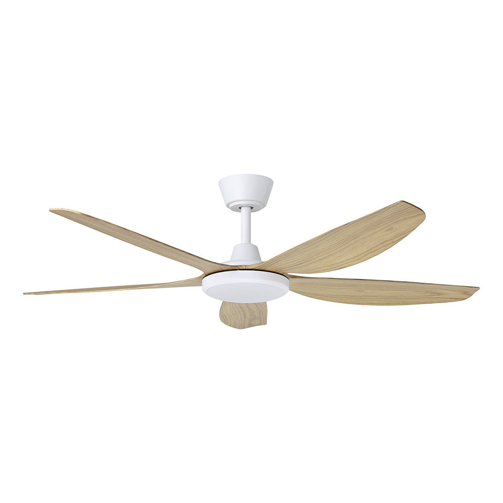 Miami 52" DC Ceiling Fan With 20W Dimmable LED White / Blackbutt / Tri-Colour - 20796716