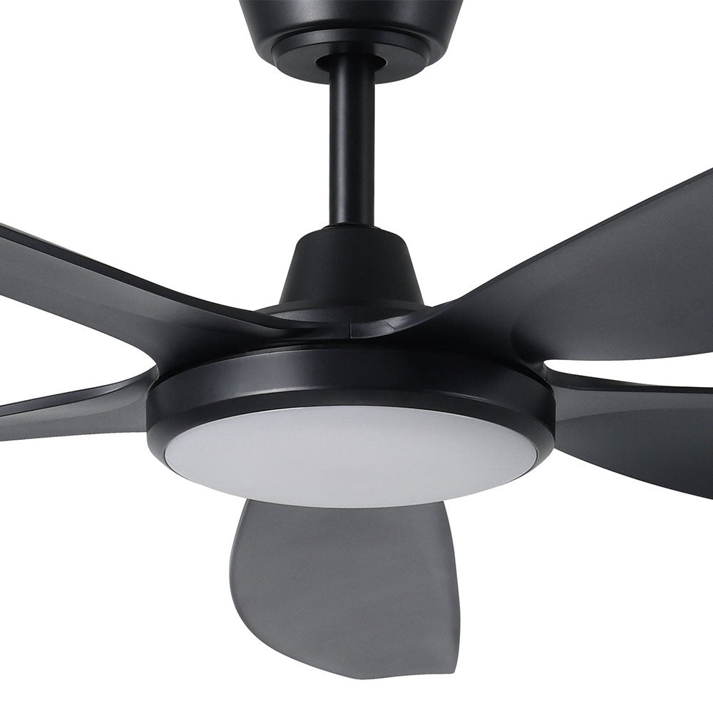 Miami 60" DC Ceiling Fan With 20W Dimmable LED Black / Tri-Colour - 20796802
