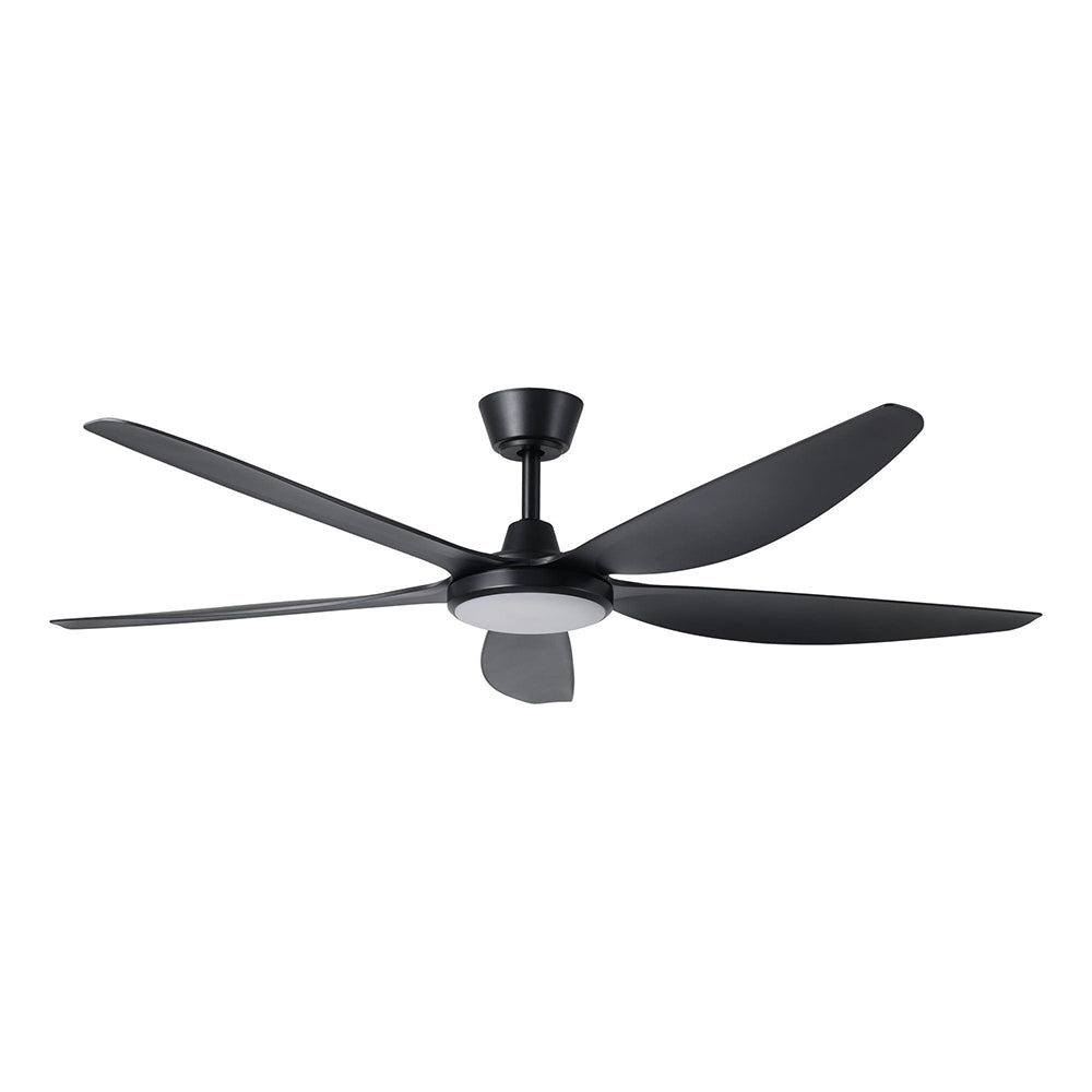 Miami 60" DC Ceiling Fan With 20W Dimmable LED Black / Tri-Colour - 20796802