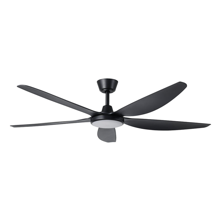 Miami 60" DC Ceiling Fan With 20W Dimmable LED Black / Tri-Colour - 20796802