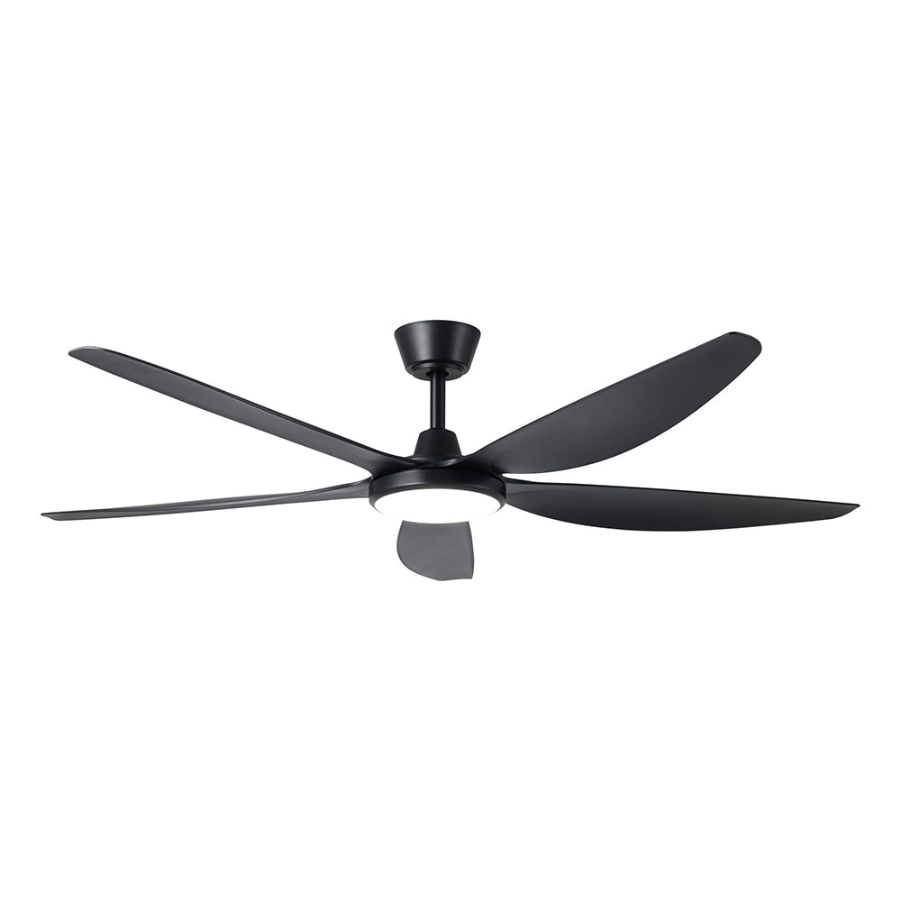Miami 60" DC Ceiling Fan With 20W Dimmable LED Black / Tri-Colour - 20796802