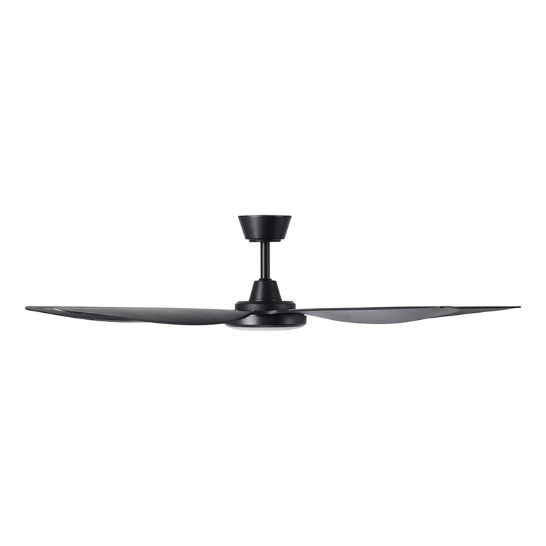 Miami 60" DC Ceiling Fan With 20W Dimmable LED Black / Tri-Colour - 20796802
