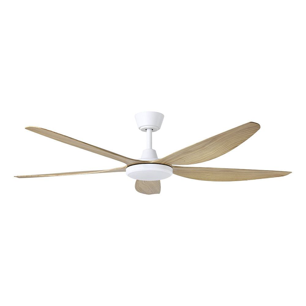 Miami 60" DC Ceiling Fan With 20W Dimmable LED White / Blackbutt / Tri-Colour - 20796816