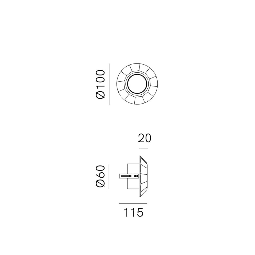 Mini Flush Frame 2 Ceiling Light - 208.19.OO