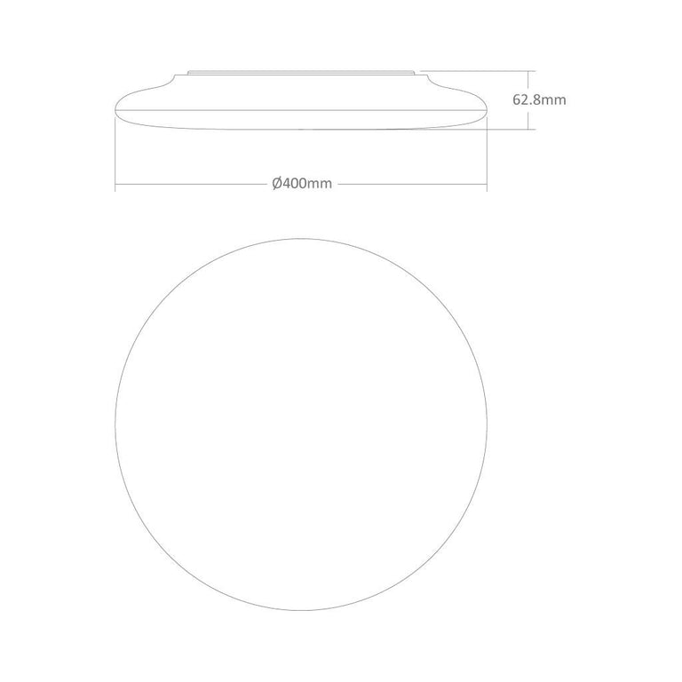 Mondo 30 Watt Dimmable Round LED Ceiling Light White / Tri Colour - 20879