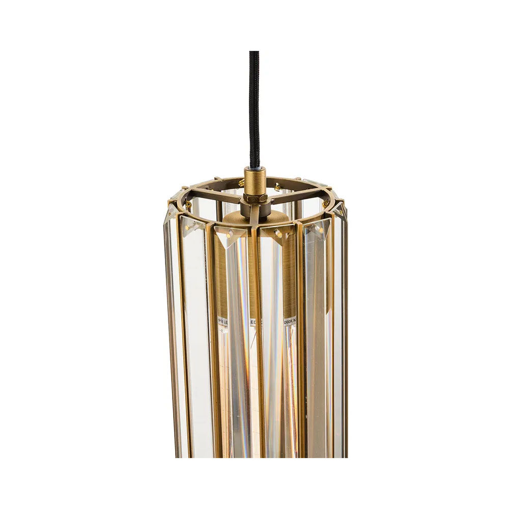 Alana Crystal Pendant - 1 Globe - 20917